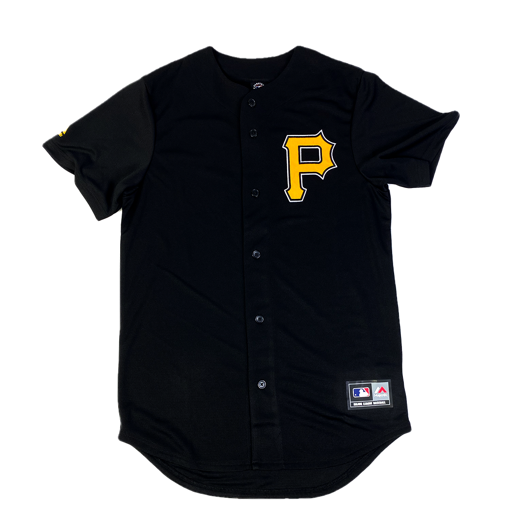 Majestic Mlb Pittsburgh Pirates Core Jersey in Black