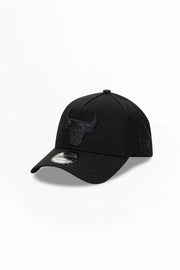 New Era 9Forty A-Frame NBA Black On Black Chicago Bulls