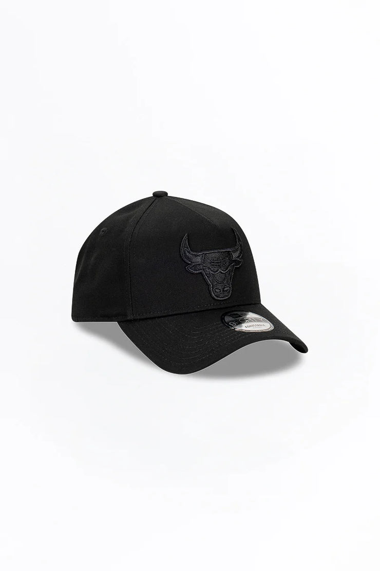 New Era 9Forty A-Frame NBA Black On Black Chicago Bulls