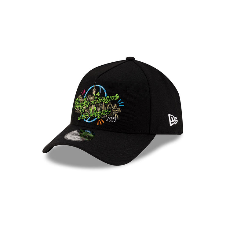 New Era 9Forty A-Frame NRL 2025 NRL Las Vegas Neon Black Logo