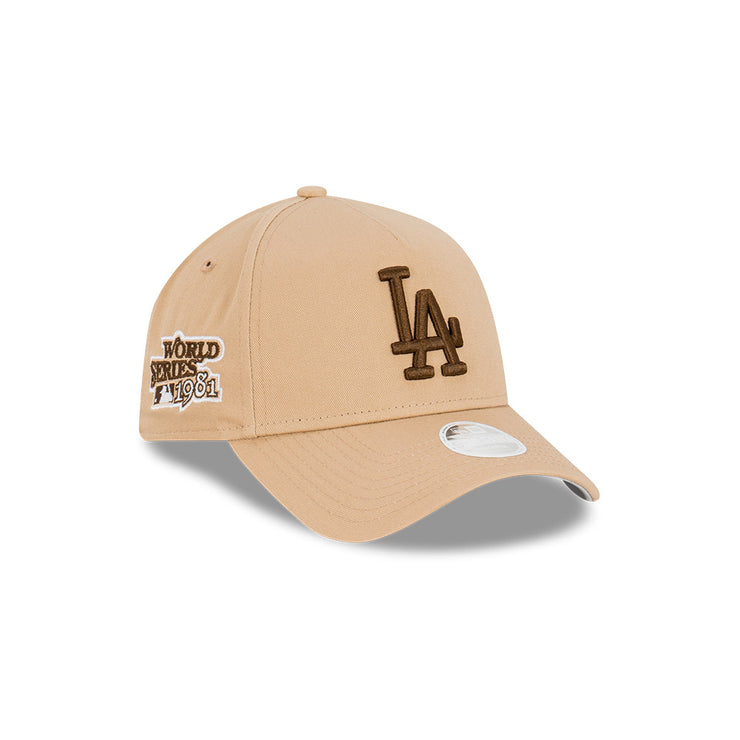 New Era Womens 9Forty A-Frame Clothstrap MLB Toffee Los Angeles Dodgers Co