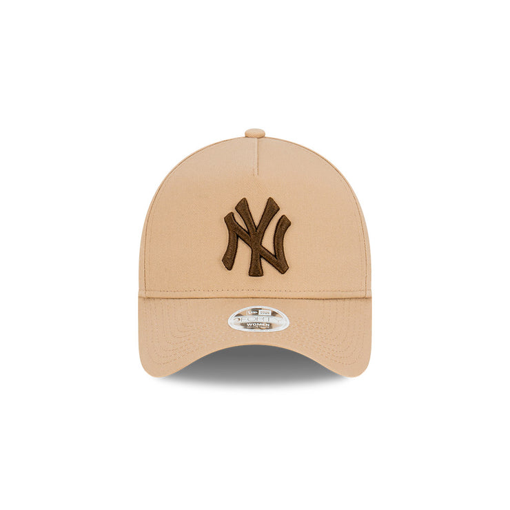 New Era Womens 9Forty A-Frame Clothstrap MLB Toffee New York Yankees Co