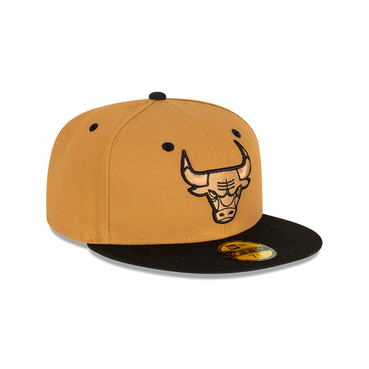 New Era 59Fifty NBA Chicago Bulls Wheat Black