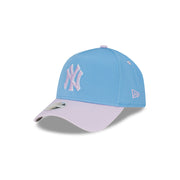 New Era Womens 9Forty A-Frame Clothstrap MLB Lilac Sky New York Yankees