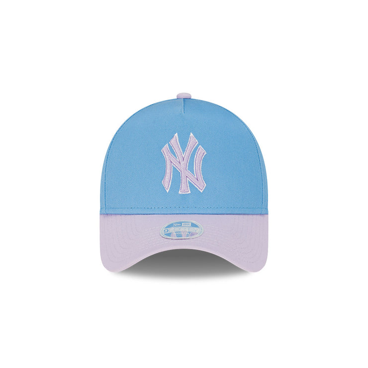 New Era Womens 9Forty A-Frame Clothstrap MLB Lilac Sky New York Yankees