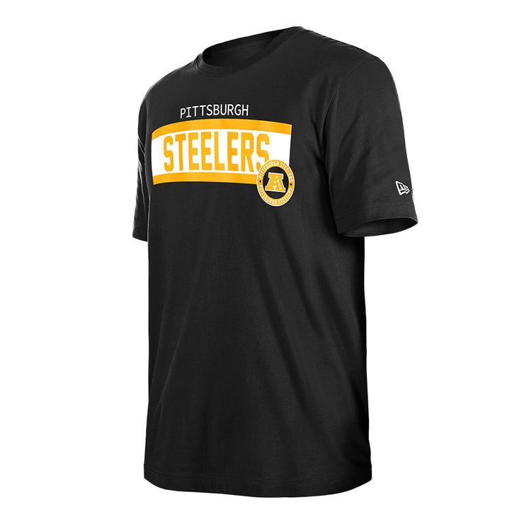 New Era NFL 2024 Sideline Tee Pittsburgh Steelers Black