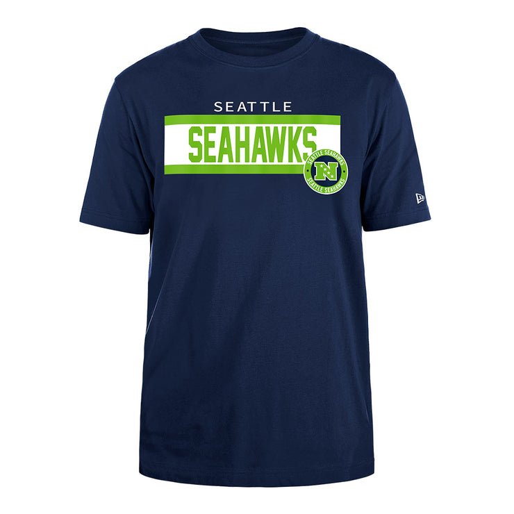 New Era NFL 2024 Sideline Tee Seattle Seahawks Navy