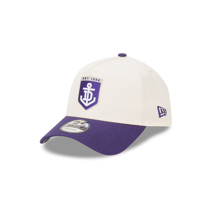 New Era 9Forty A-Frame AFL 2024 2Tone Chrome Fremantle Dockers