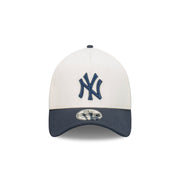 New Era 39Thirty A-Frame MLB Cut N Paste New York Yankees Chrome White