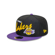 New Era 9Fifty NBA Team Vintage Script Los Angeles Lakers