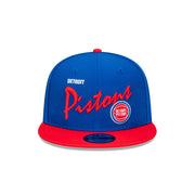 New Era 9Fifty NBA Team Vintage Script Detroit Pistons