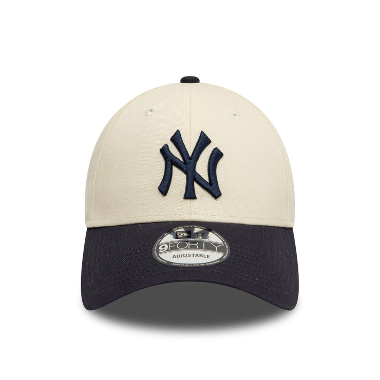 New Era 9Forty MLB Colour Block New York Yankees Cream Navy