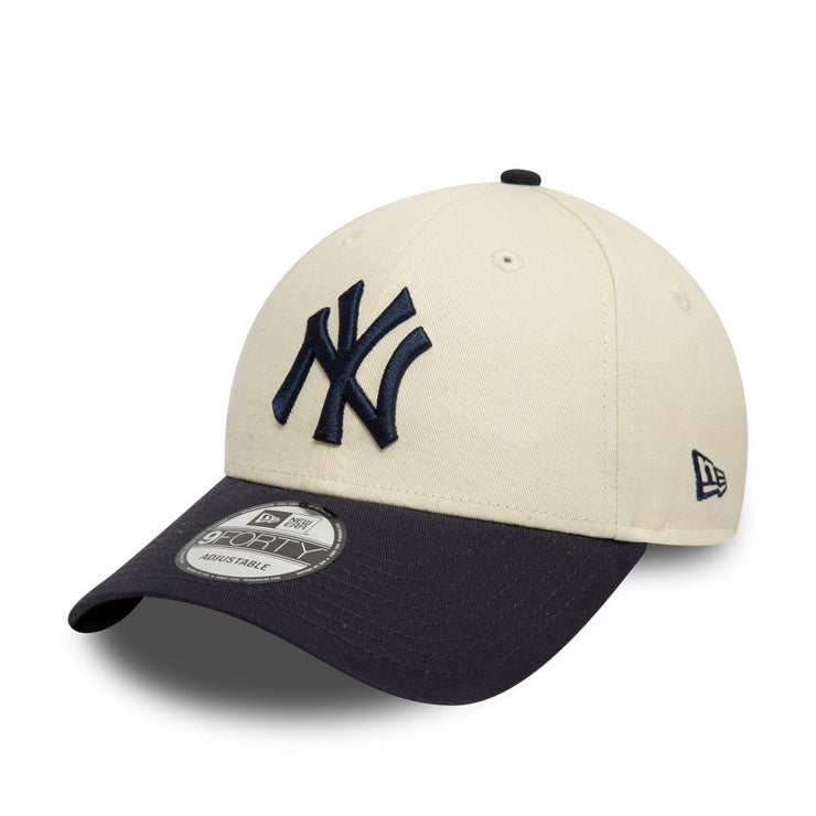 New Era 9Forty MLB Colour Block New York Yankees Cream Navy