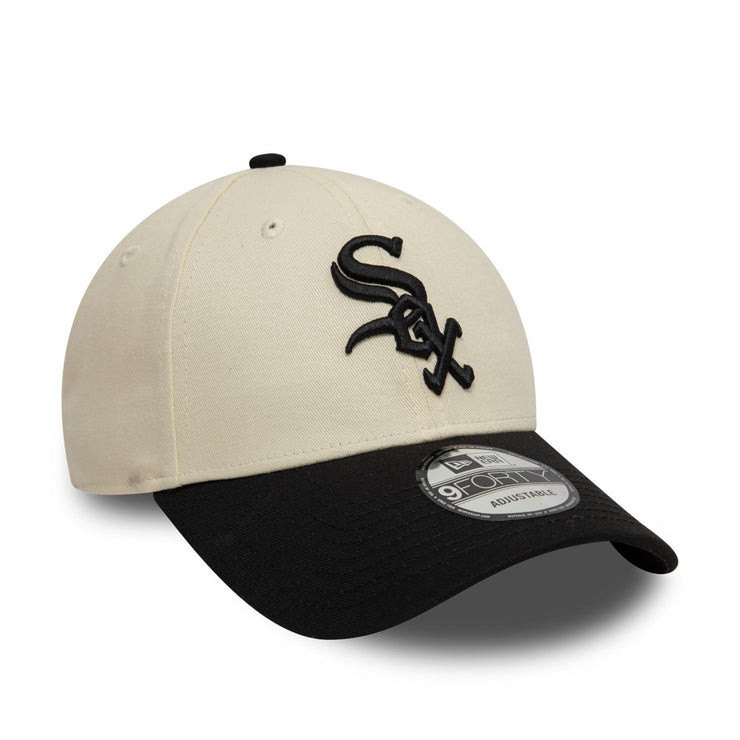 New Era 9Forty MLB Colour Block Chicago White Sox Cream Black