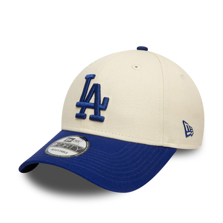 New Era 9Forty MLB Colour Block Los Angeles Dodgers Cream Light Royal