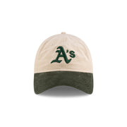 New Era 9Twenty MLB Block Cord Oakland Athletics Ivory Dark Green