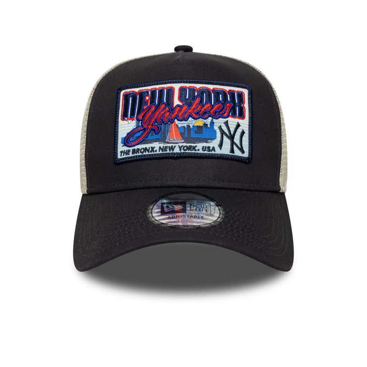 New Era 9Forty E-Frame Trucker MLB Patch Trucker New York Yankees Navy