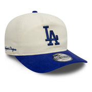 New Era Golfer MLB Script Los Angeles Dodgers Ivory Royal