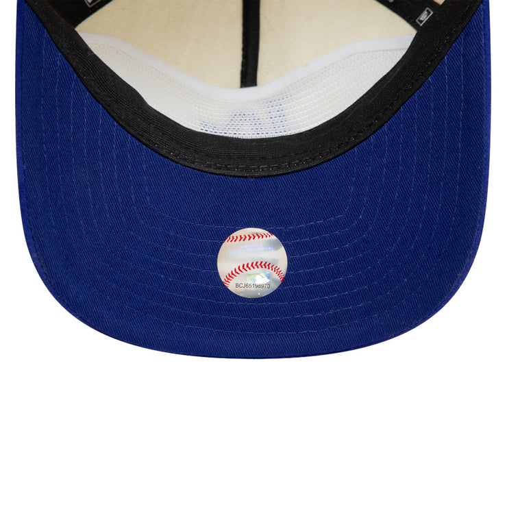 New Era Golfer MLB Script Los Angeles Dodgers Ivory Royal