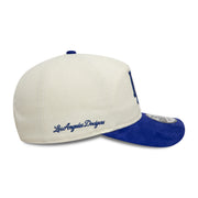 New Era Golfer MLB Script Los Angeles Dodgers Ivory Royal