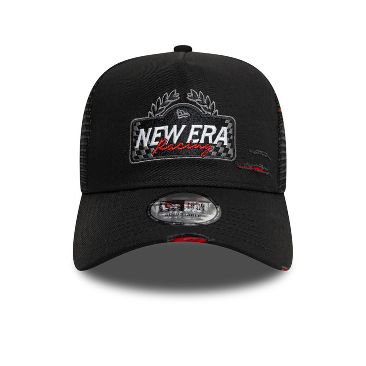 New Era 9Forty A-Frame Trucker Motosport Racing Black