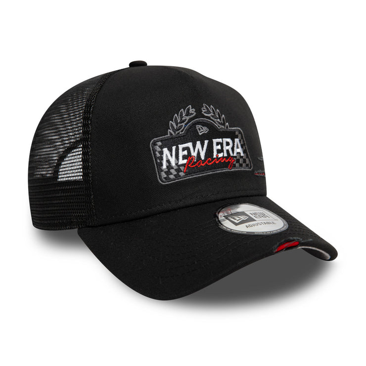 New Era 9Forty A-Frame Trucker Motosport Racing Black