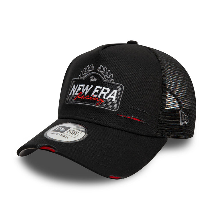 New Era 9Forty A-Frame Trucker Motosport Racing Black