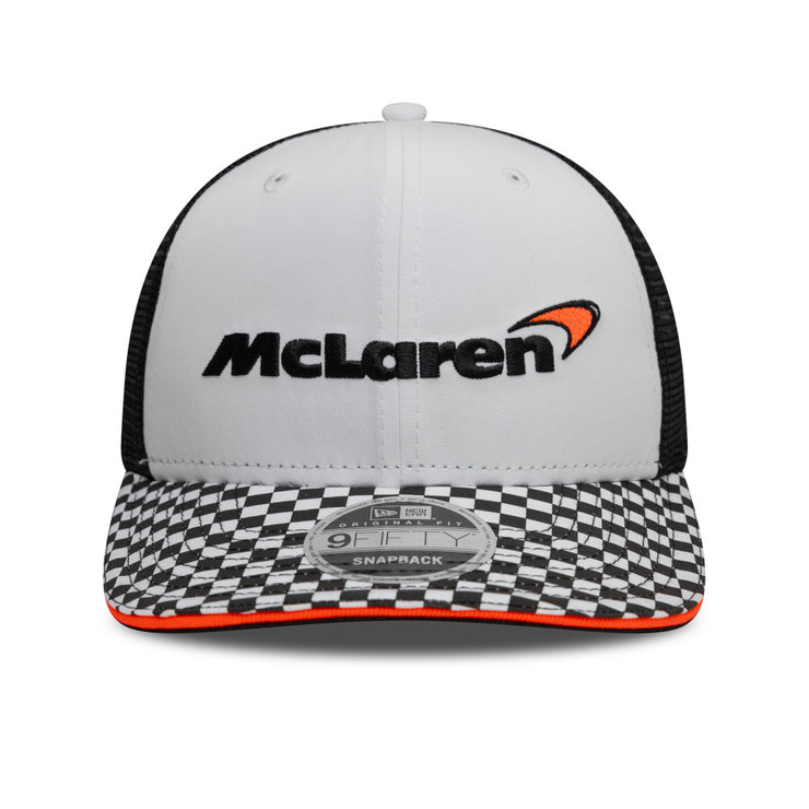 New Era 9Fifty F1 McLaren Racing Checkered Visor White