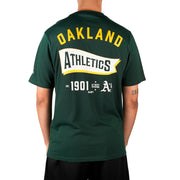 New Era MLB Pennant Tee Oakland Athletics Dark Green