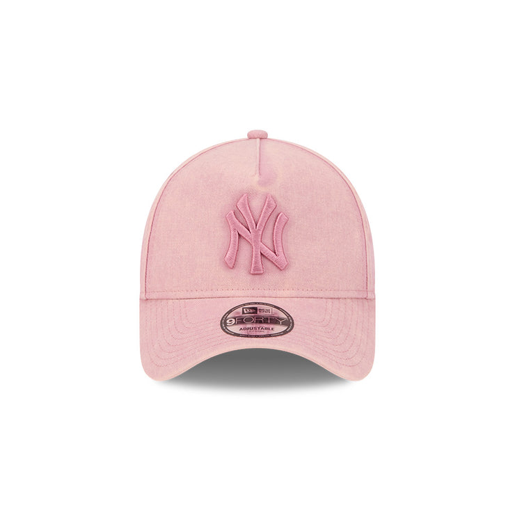 New Era 9Forty A-Frame MLB Snow Wash New York Yankees Cosmetic Pink