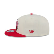 New Era 9Fifty NBA 2-Tone Script Chicago Bulls Chrome White