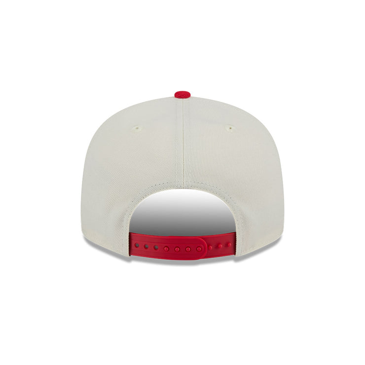 New Era 9Fifty NBA 2-Tone Script Chicago Bulls Chrome White