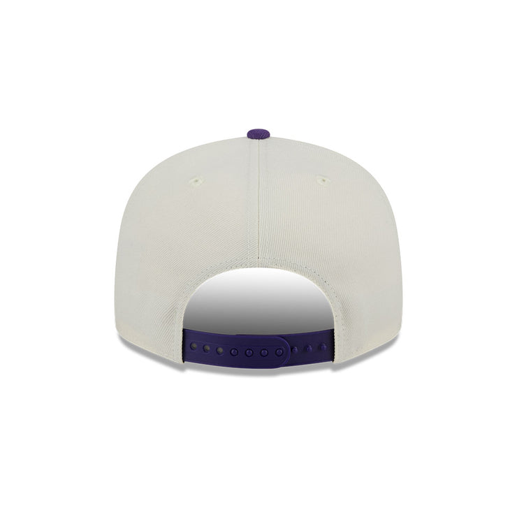 New Era 9Fifty NBA 2-Tone Script Los Angeles Lakers Chrome White