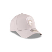 New Era 9Forty A-Frame AFL 2025 Supporter Grey White Brisbane Lions