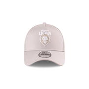 New Era 9Forty A-Frame AFL 2025 Supporter Grey White Brisbane Lions