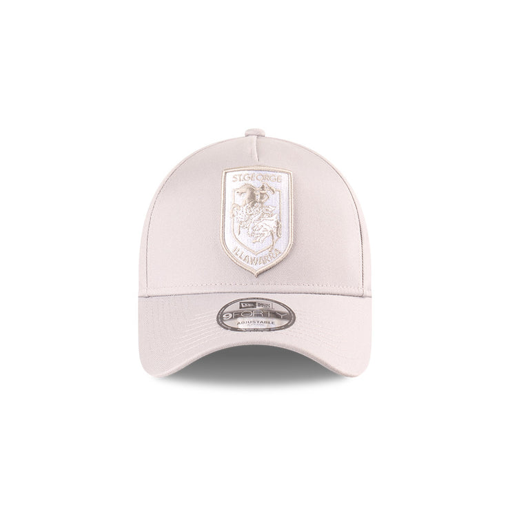 New Era 9Forty A-Frame NRL 2025 Supporter Grey White St. George Illawarra Dragons