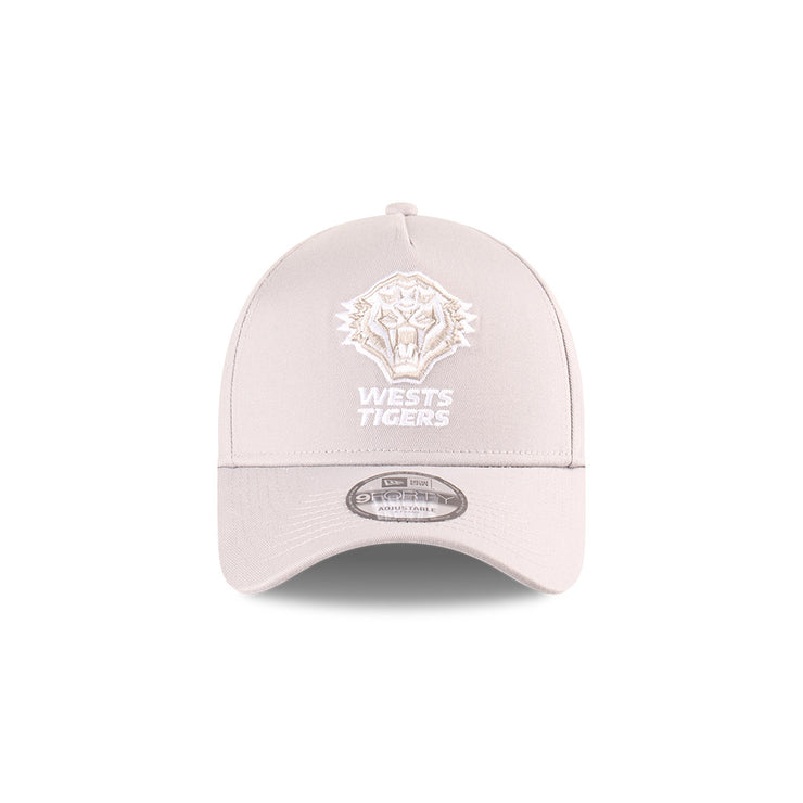 New Era 9Forty A-Frame NRL 2025 Supporter Grey White Wests Tigers