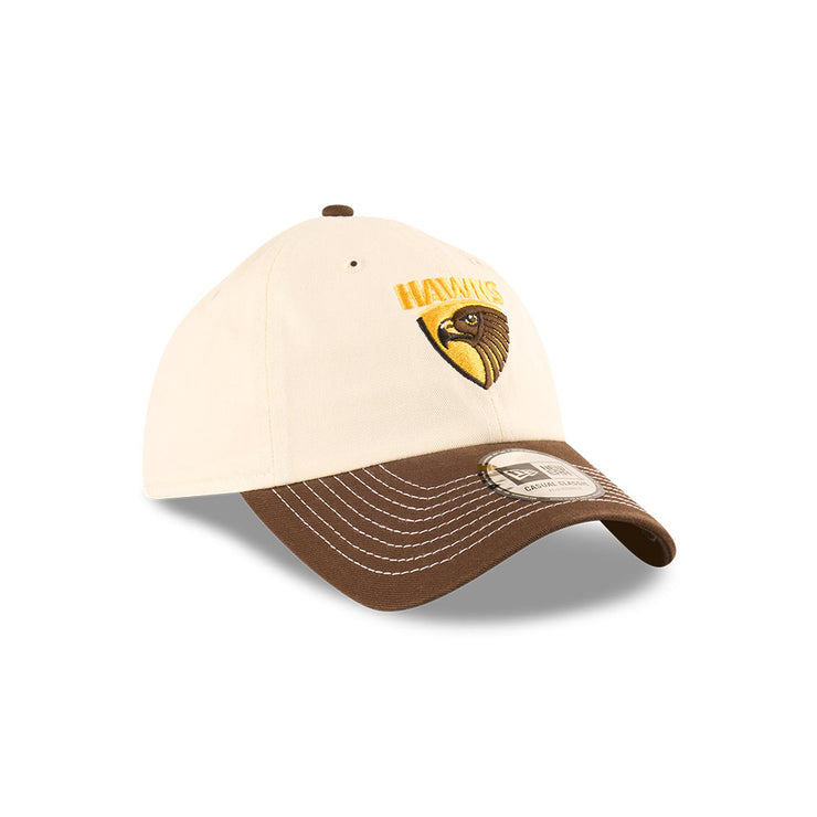 New Era Casual Classic AFL 2025 Supporter 2-Tone Chrome Hawthorn Hawks