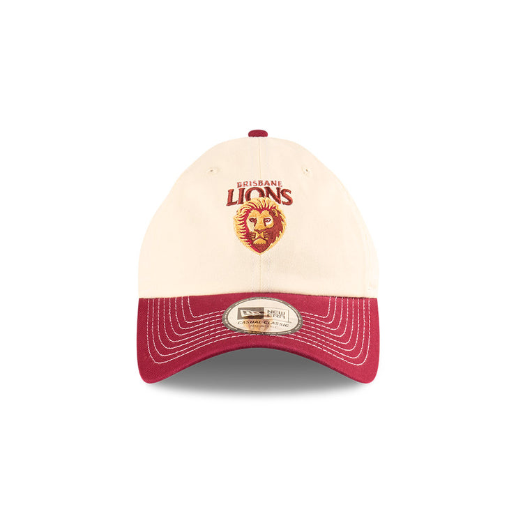 New Era Casual Classic AFL 2025 Supporter 2-Tone Chrome Brisbane Lions