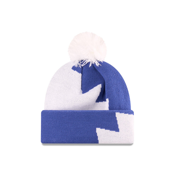 New Era Beanie NRL 2025 Supporter Zig Zag Team Canterbury Bankstown Bulldogs