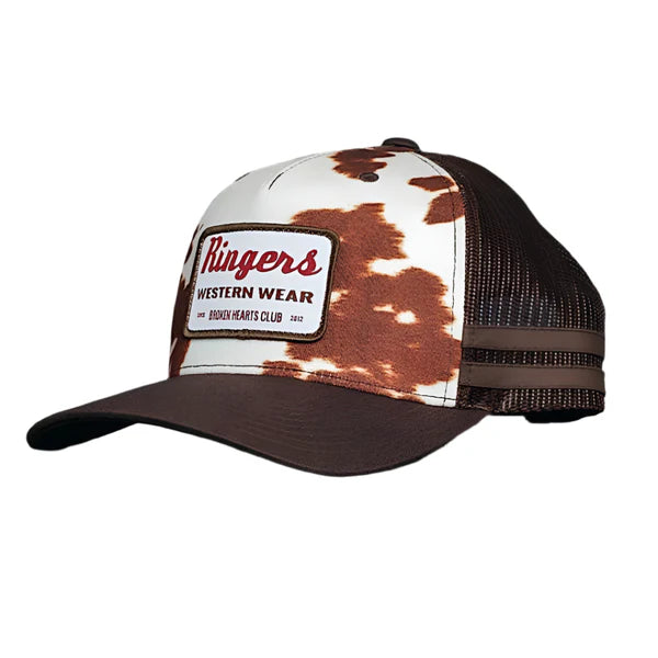 Ringers Western Daisy Trucker Cap Charcolate