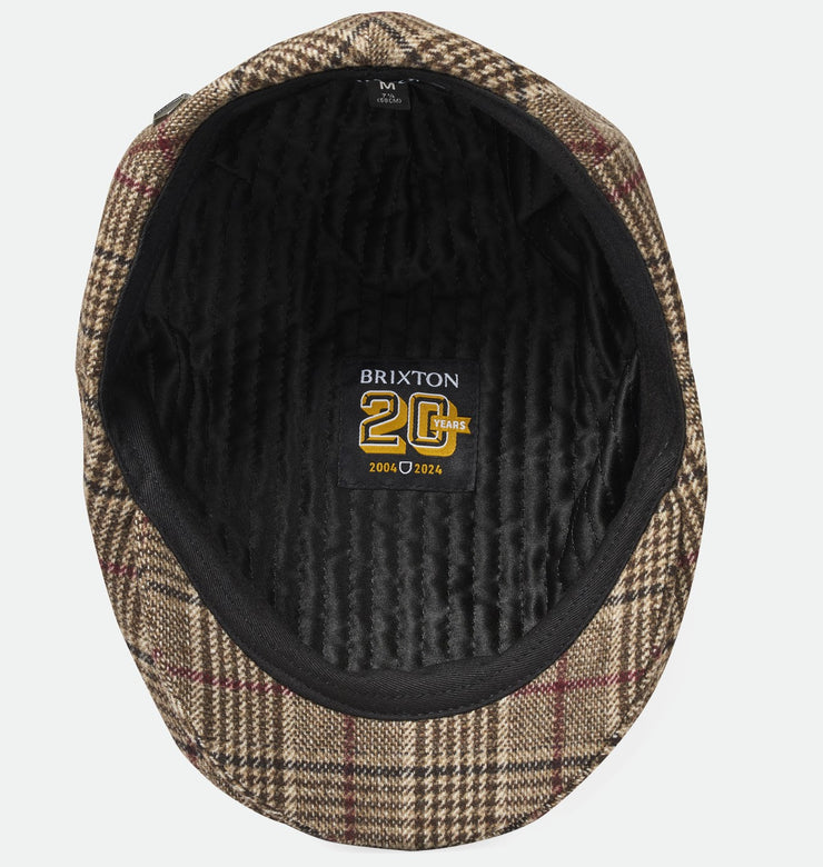 Brixton Hooligan Snap Cap 20th Anniversary Brown Plaid