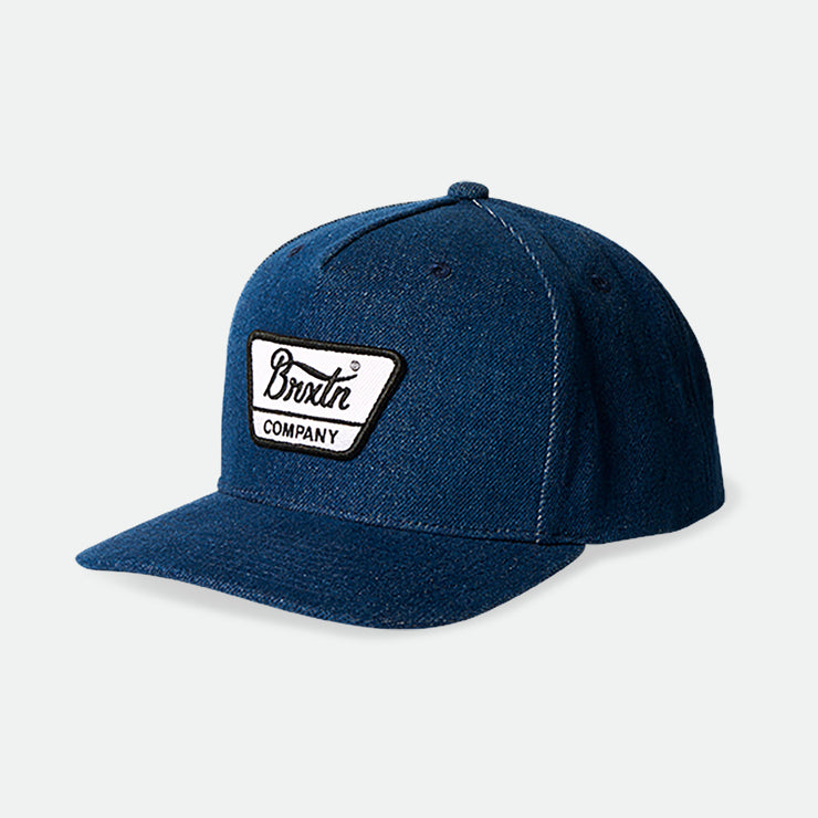 Brixton Linwood C Netplus MP Snapback Denim Rinse