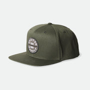 Brixton Oath III Snapback Dark Vetiver