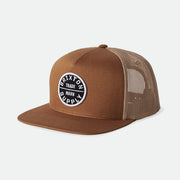 Brixton Oath MP Trucker Hat Tan/Light Tan