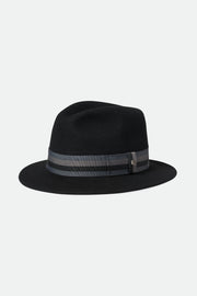 Brixton Roma Fedora Black/Grey Charcoal