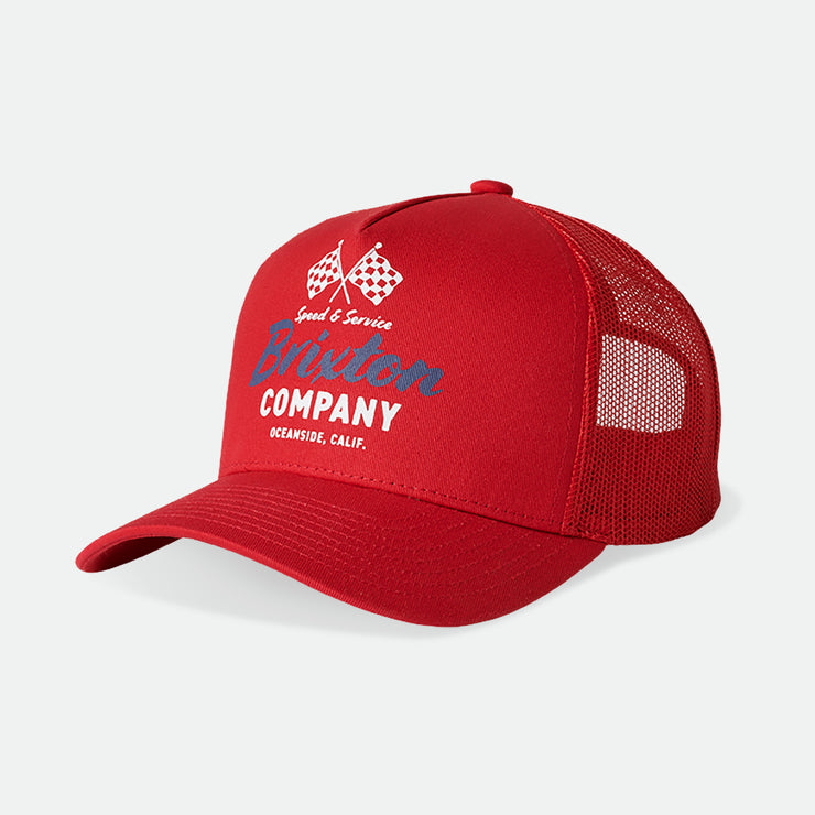 Brixton Wayburn MP Mesh Cap Case Red