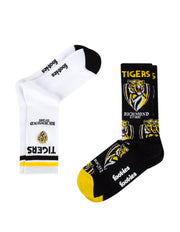 Foot-ies AFL Richmond Tigers Mascot Sneaker 2 Pack