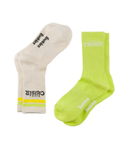 Foot-ies Vodka Cruiser Logo Sneaker Socks 2 Pack Yellow