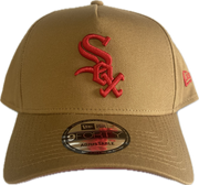 New Era 9Forty A-Frame MLB Chicago White Sox Wheat Scarlet